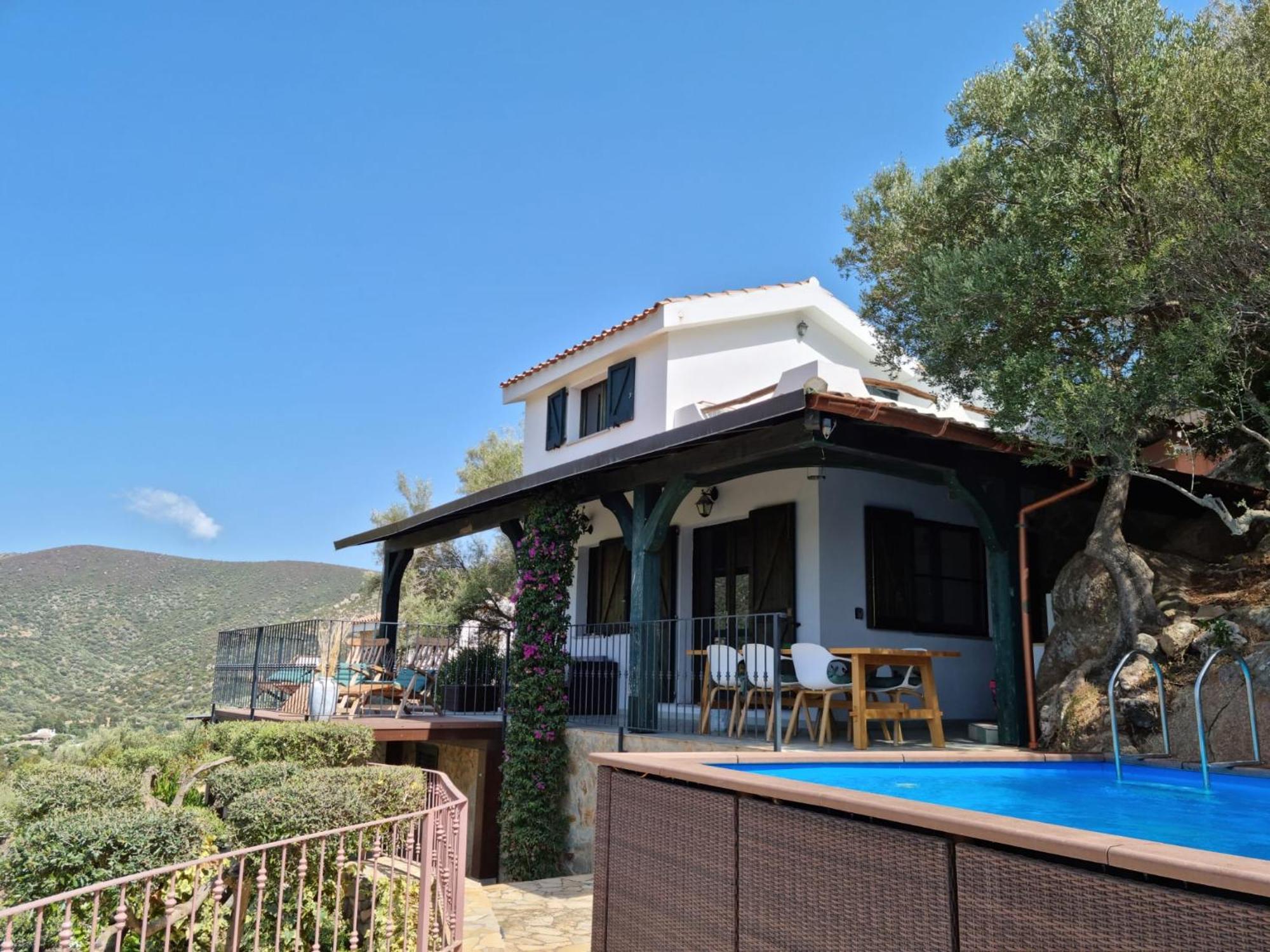 Villetta With Heated Pool And Panoramic View Торре-делле-Стелле Экстерьер фото