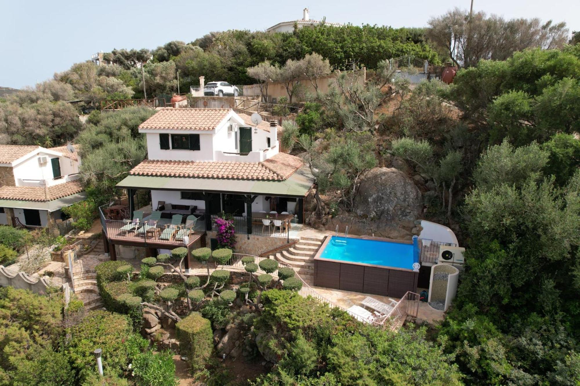 Villetta With Heated Pool And Panoramic View Торре-делле-Стелле Экстерьер фото